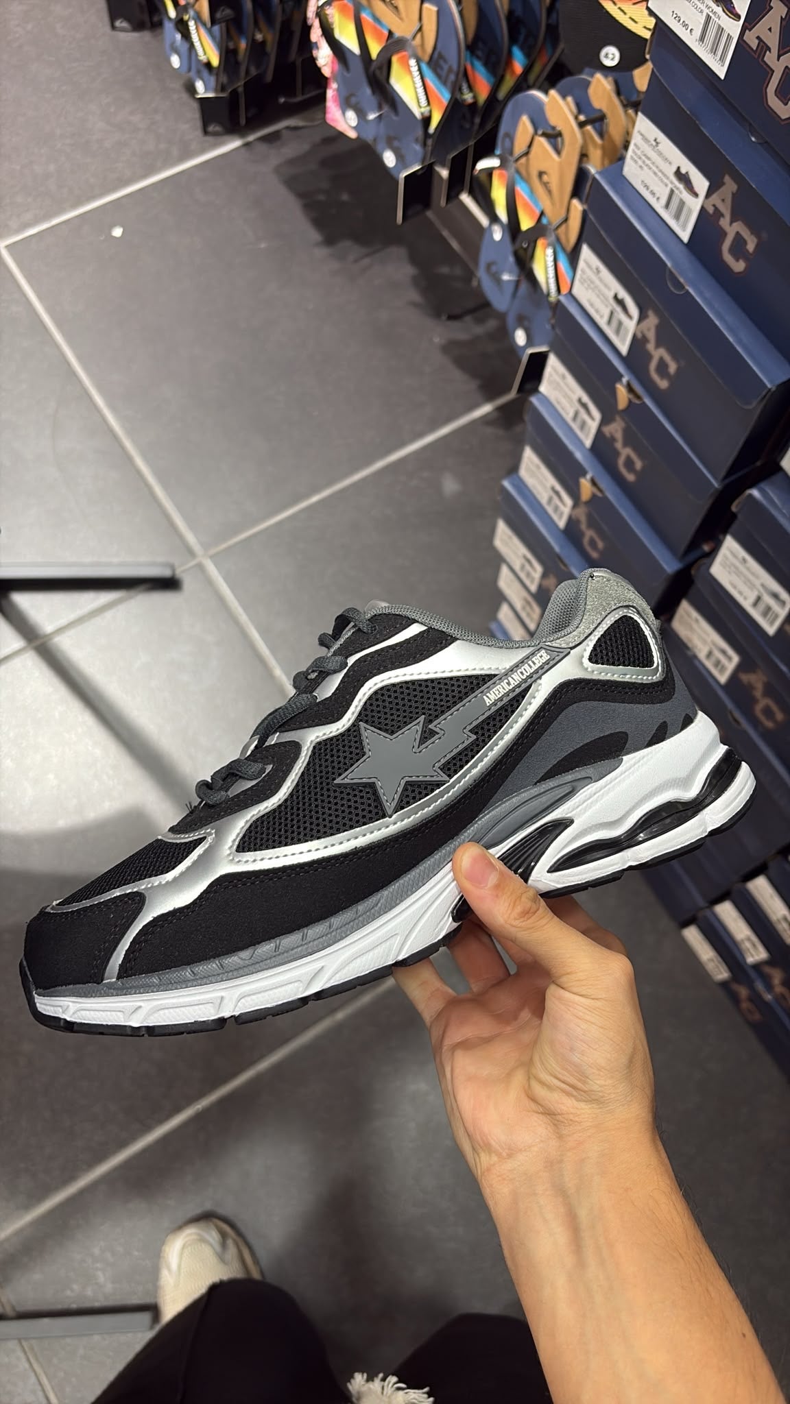 AMERICAN COLLEGE BLACK/GREY