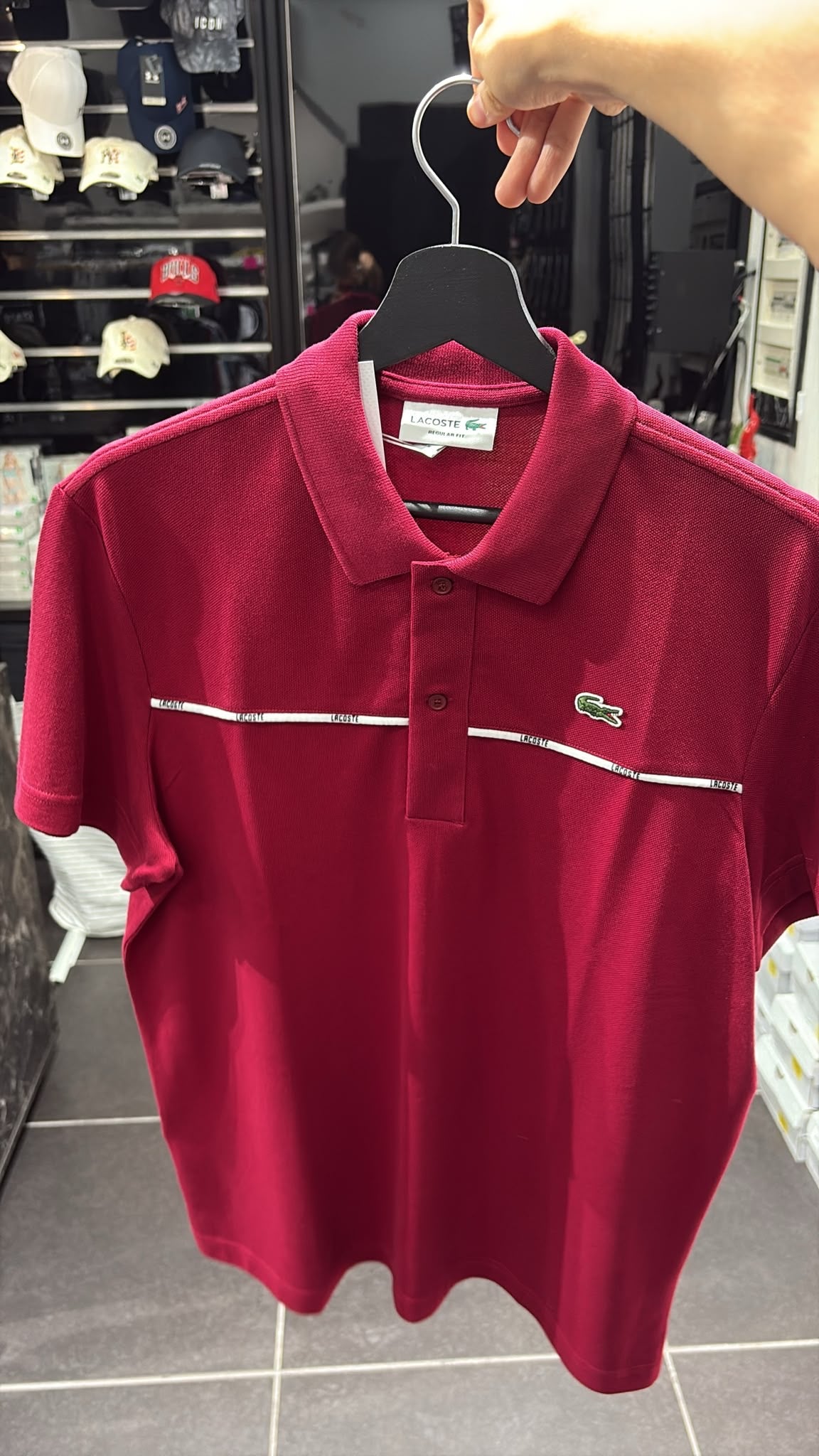 POLO LACOSTE BORDEAUX NEW COLLECTION