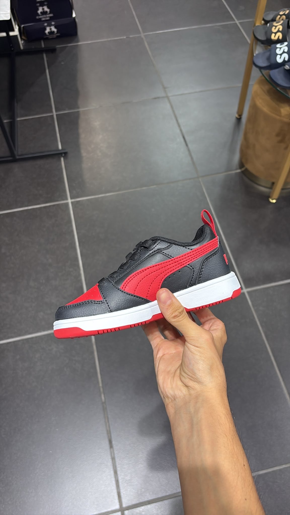 PUMA BLACK FOR ALL TIME RED KIDS