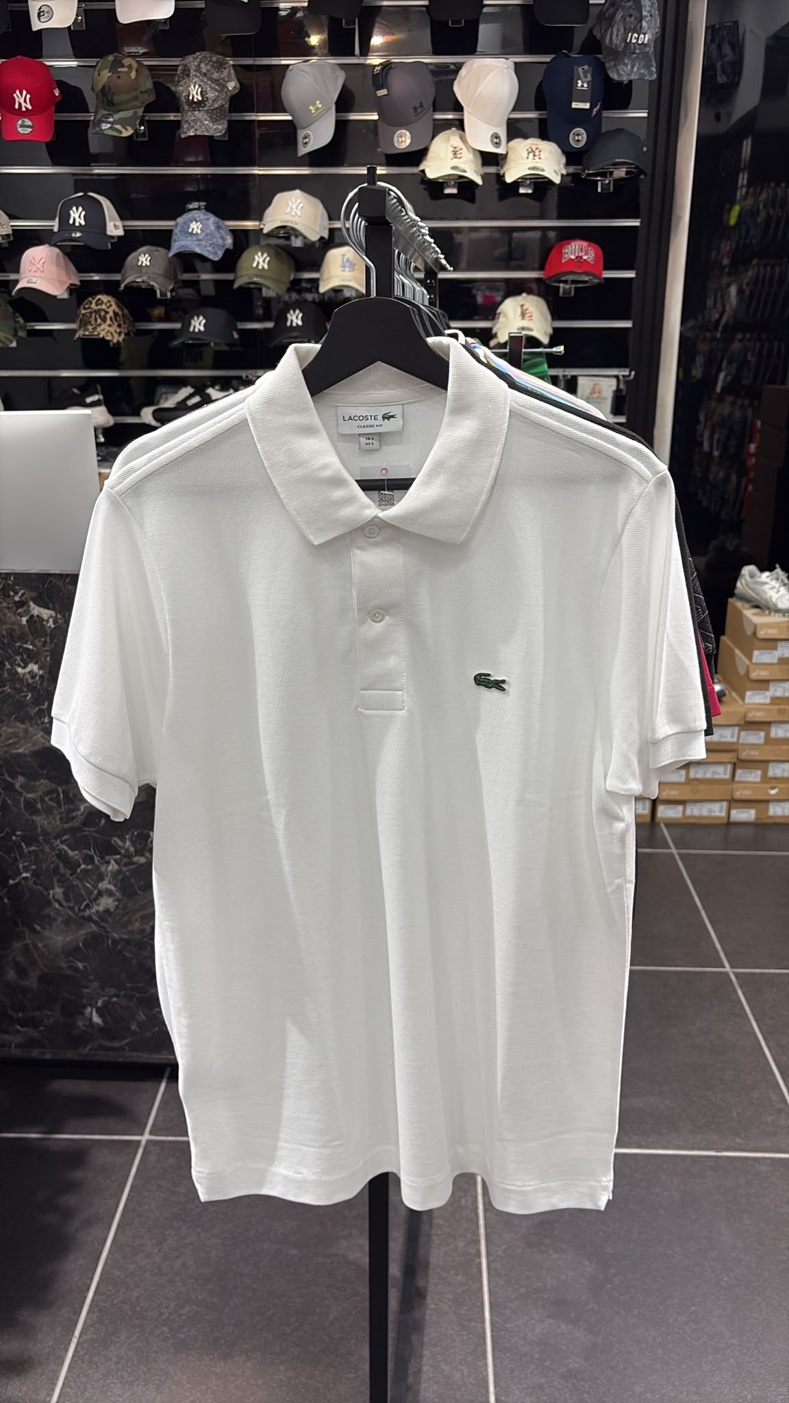 POLO LACOSTE WHITE