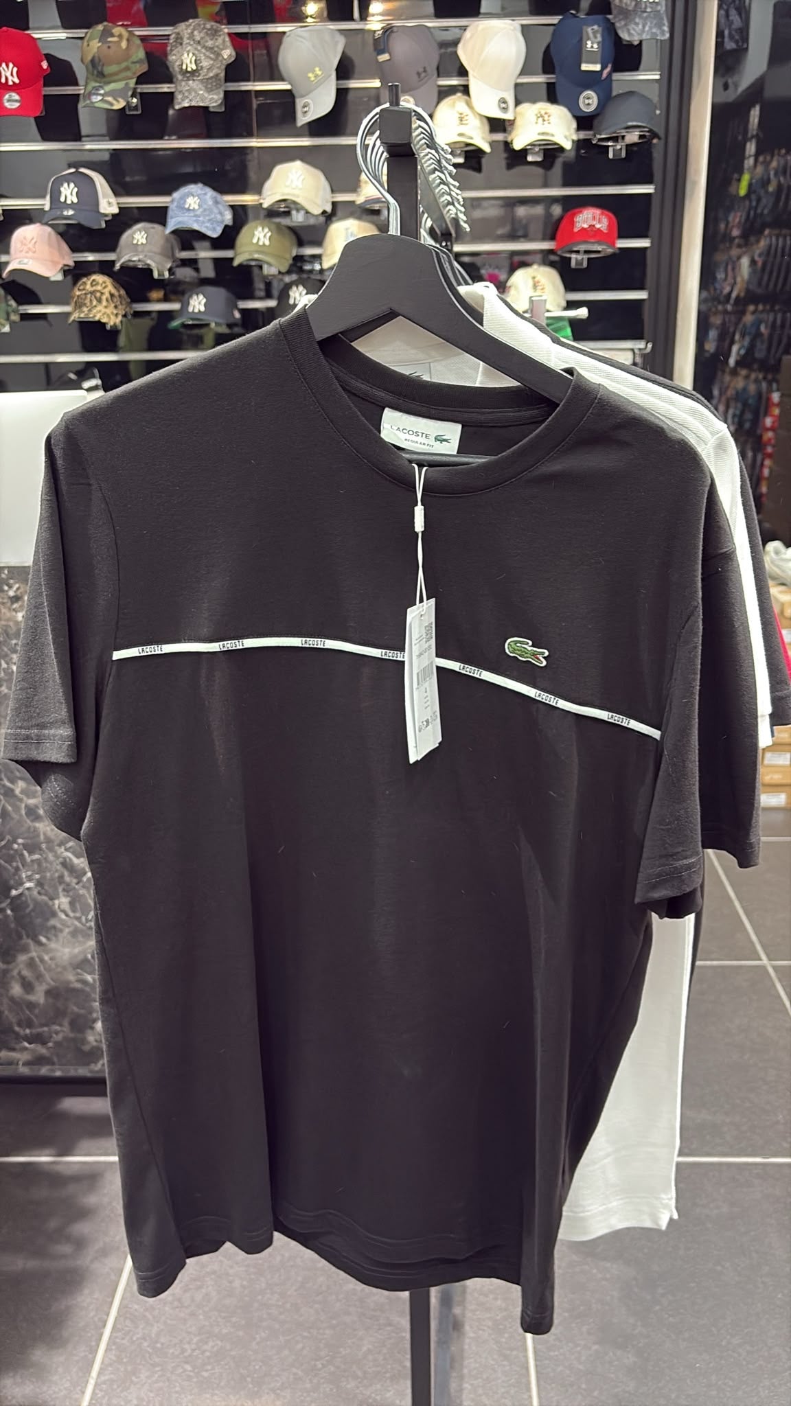 T-SHIRT LACOSTE BLACK NEW COLLECTION