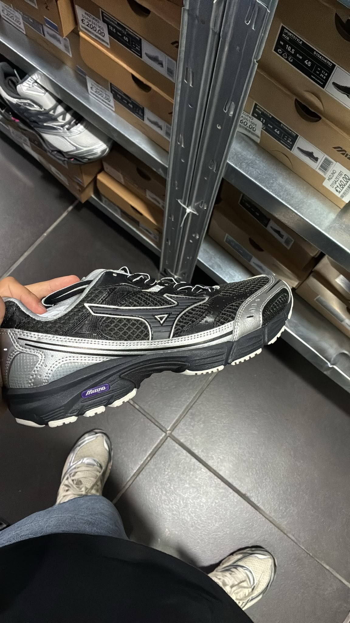 MIZUNO MXR GRIGIO VIOLA NERA