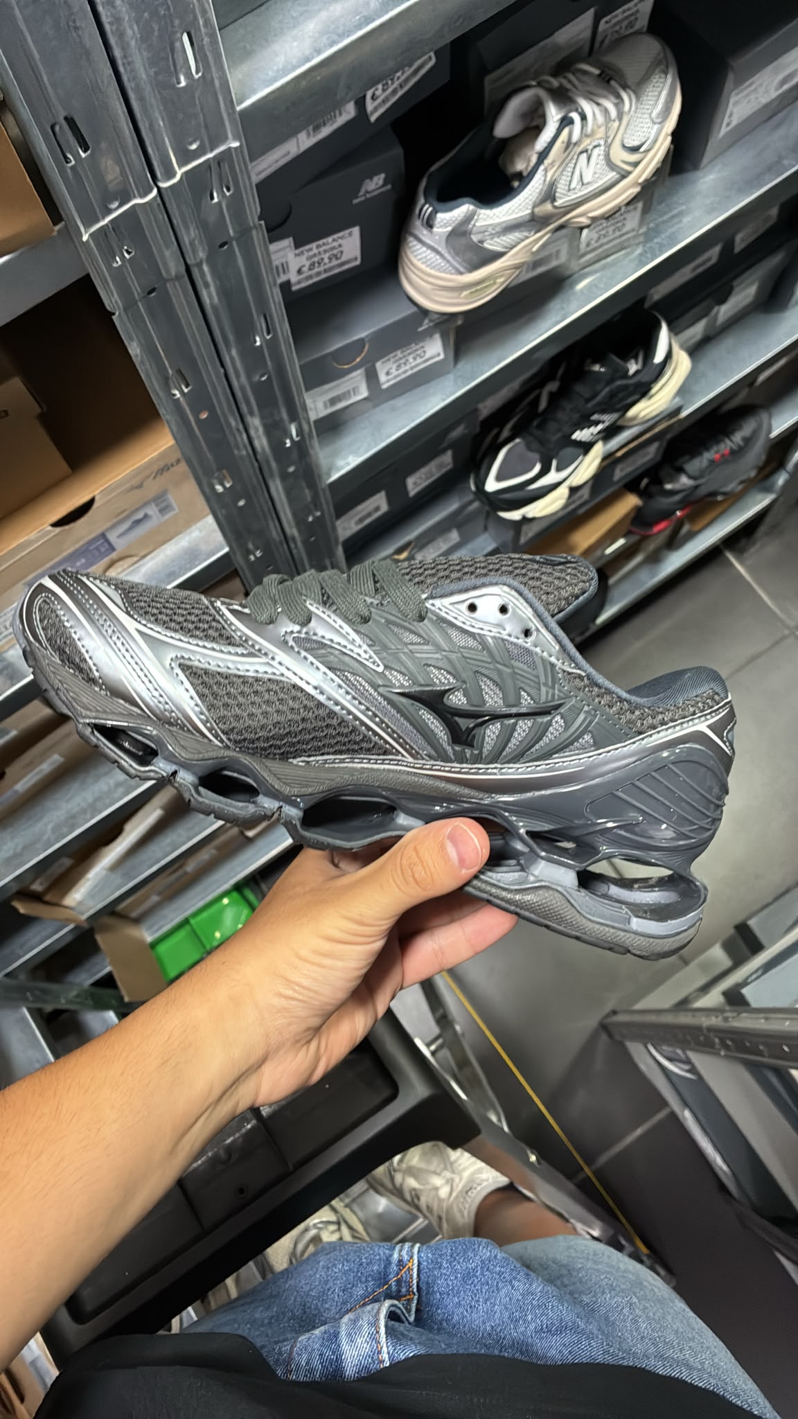 MIZUNO WAVE PROPHECY LS  GRIGIO SCURO