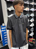 POLO LACOSTE NERA MONOGRAM