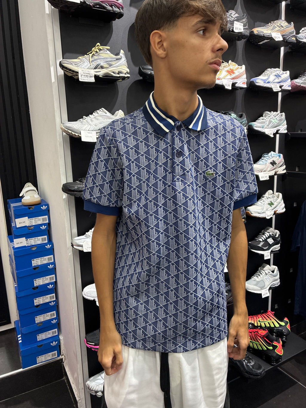 POLO LACOSTE BLUE MONOGRAM